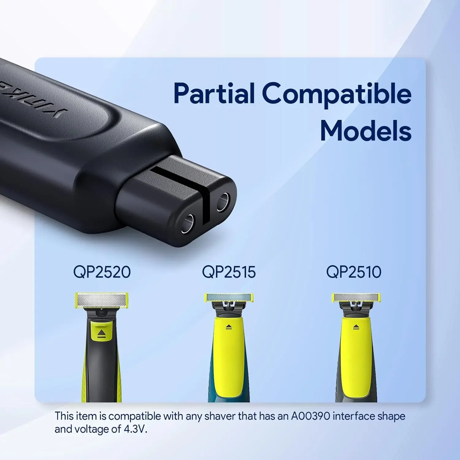 Yinke 4 3 В Type-C адаптер для бритвы зарядный преобразователь Philips Norelco Oneblade QP2520 QP2515 QP2620