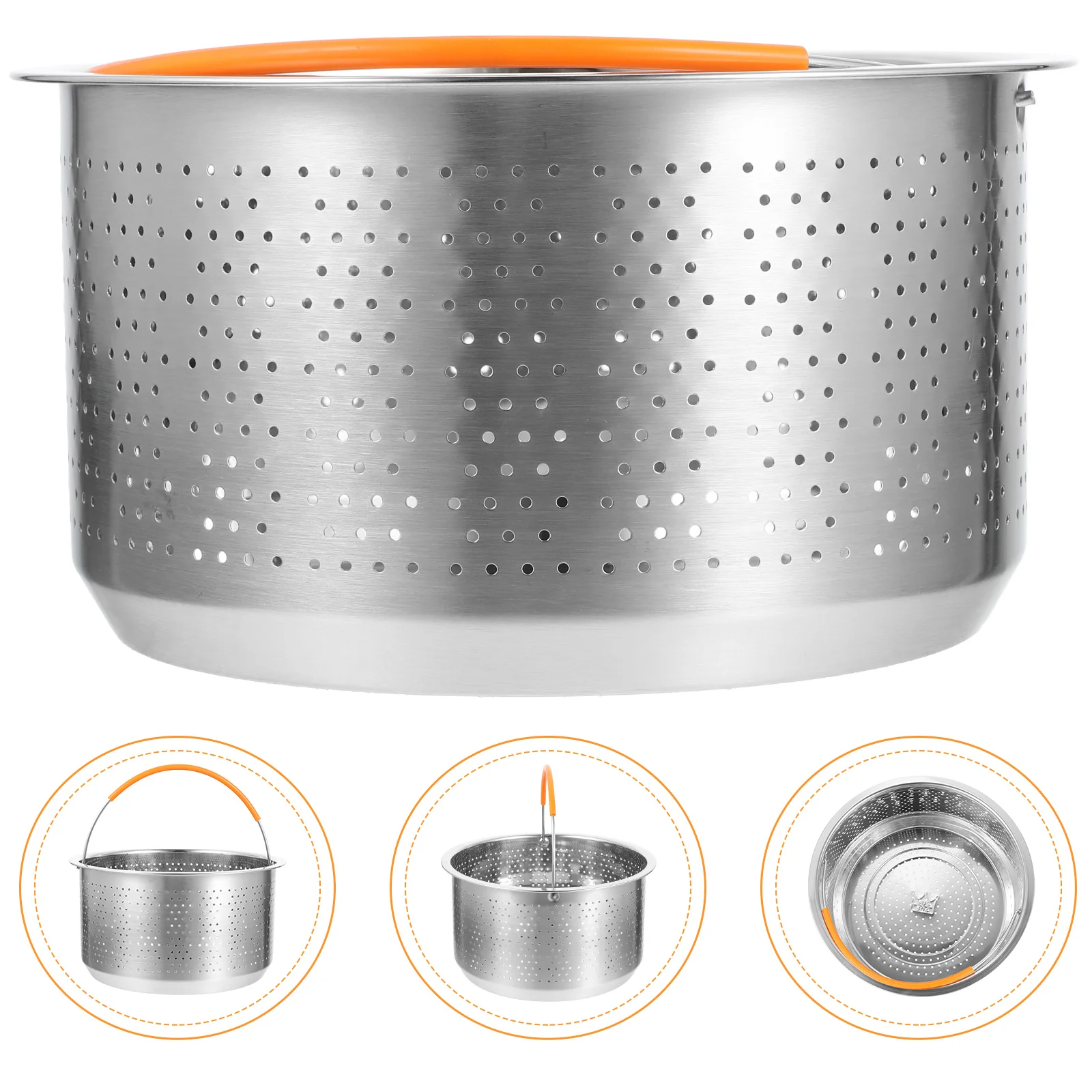 

Stainless Steel Rice Steamer Baskets Metal Food Electric Cooker for Pot Kitchen Supplies Rack Pots Cooking Utensils