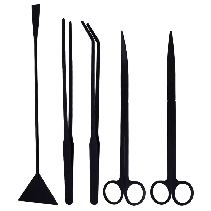 

Plant Tweezers Scissors Spatula Tool Stainless Steel Aquarium Cleaner Tool Aquarium Tweezers Fish Tank Cleaning Tools