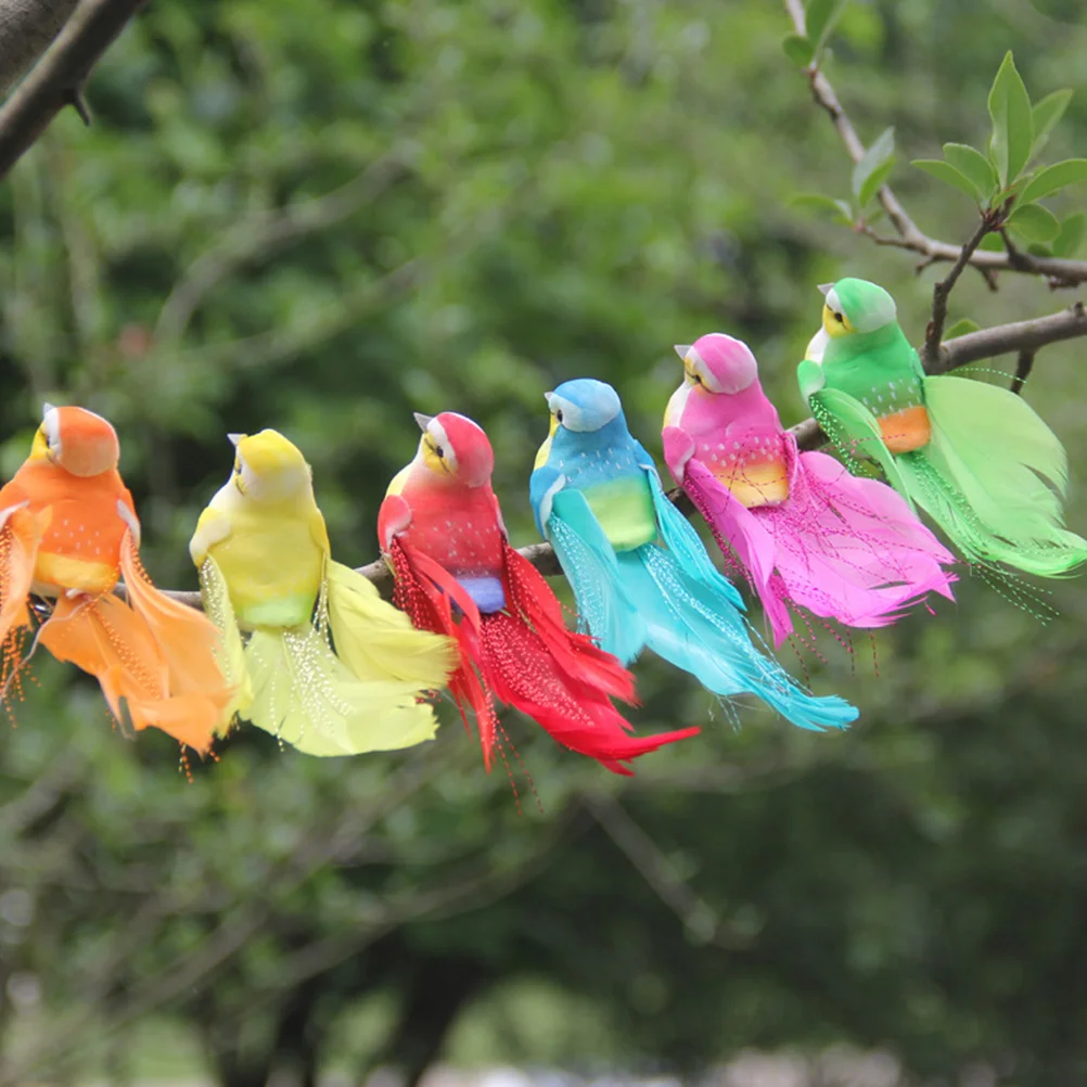 

Bird Birds Artificial Christmas Ornament Decoration Clips Branch Table Landscape Miniature Tress Decor Ornaments Decorativeparty