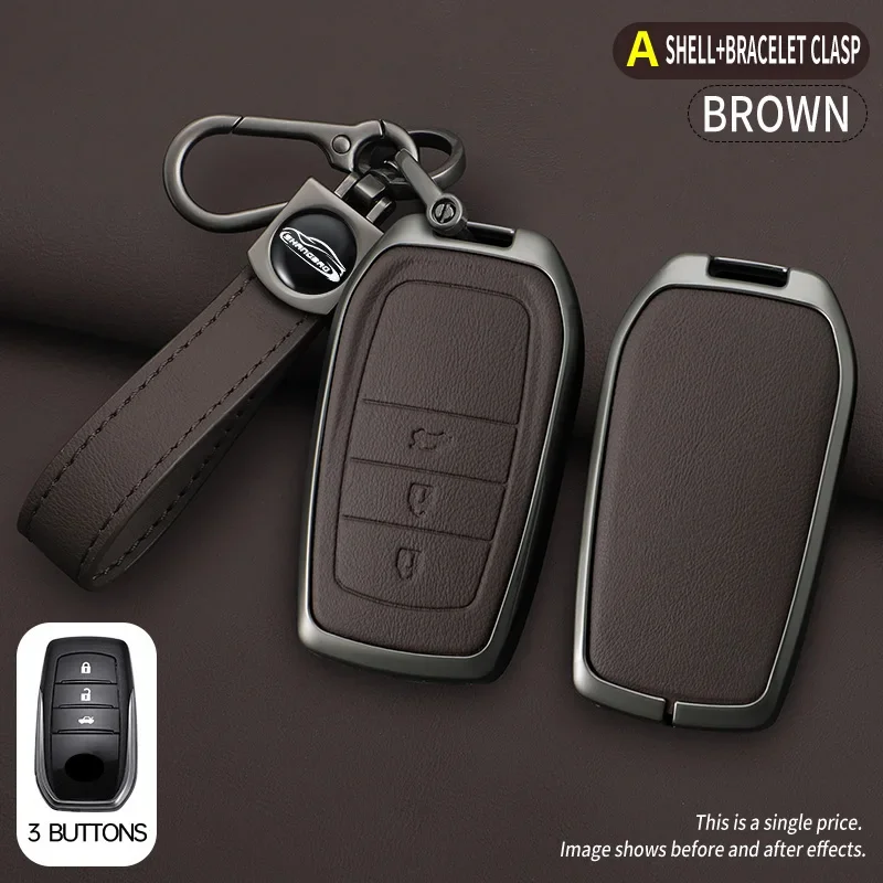 Чехол для дистанционного ключа автомобиля Toyota GR RAV4 Crown Hilux Fortuner Corolla SE 2023, аксессуар Camry Yaris Land Cruiser Prado Venza