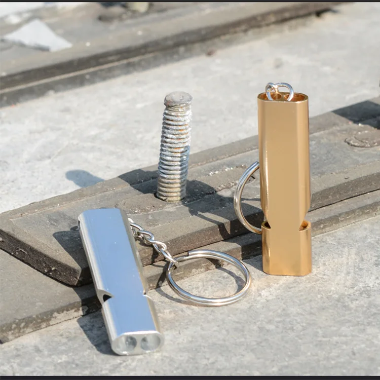 Алюминиевые Двойные Трубки свисток 120 децибел высокий для улицы спасательный