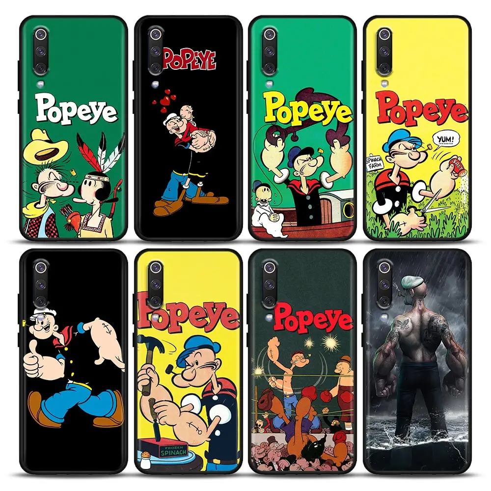 

Cute Cartoon Popeye Phone Case for Xiaomi Mi A2 8 9 SE 9T 10 10T 10S CC9 CC9E Note 10 Lite Pro 5G Soft Silicone Case