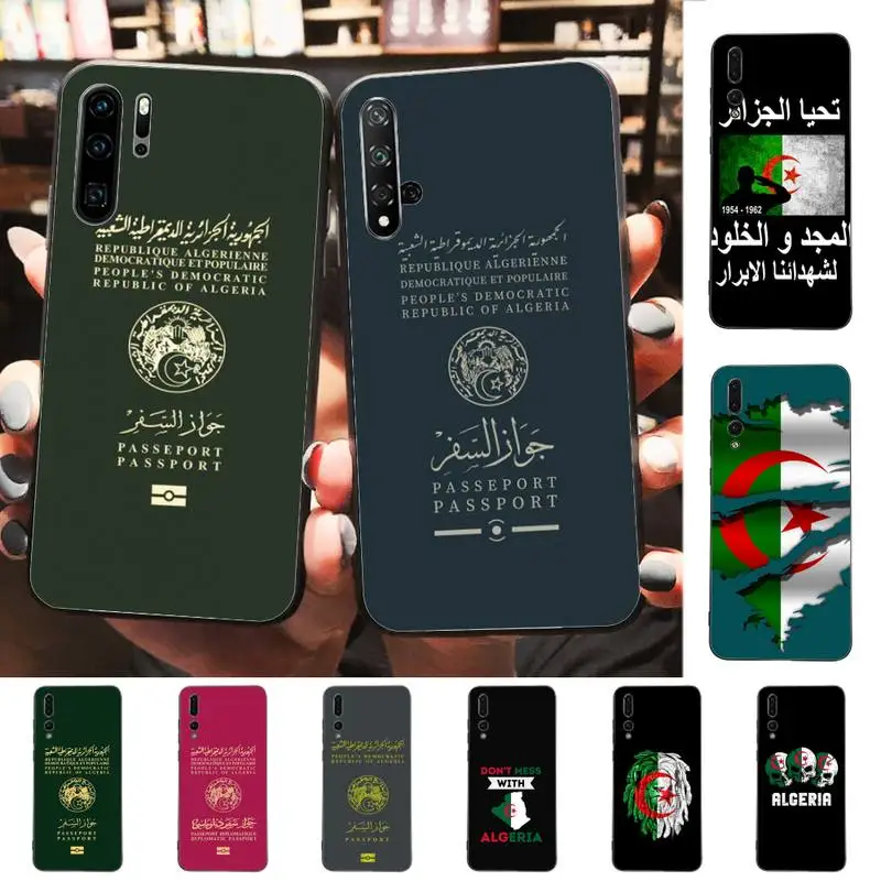 

Algerian Algeria Passport Phone Case for Huawei P30 40 20 10 8 9 lite pro plus Psmart2019