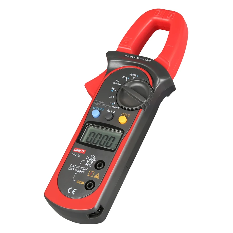 

UNI-T UT203 UT201 Series Digital Clamp Meter DC AC Current 400A Clamp Meters Multimeter Tester Ammeter Tools