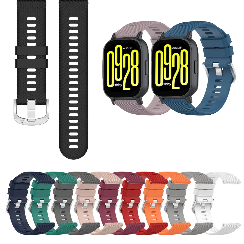 Силиконовый ремешок для Redmi Watch 5 Active Watch5 lite простые узоры ярких цветов умные часы