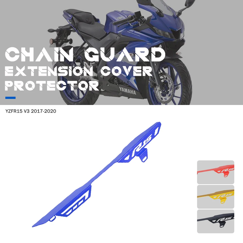 

For Yamaha YZF R15 YZFR15 V3 2017 2018 2019 2020 Motorcycle Chain Guide Pulley Chains Stabilizer Chainring Protector Guard Cover