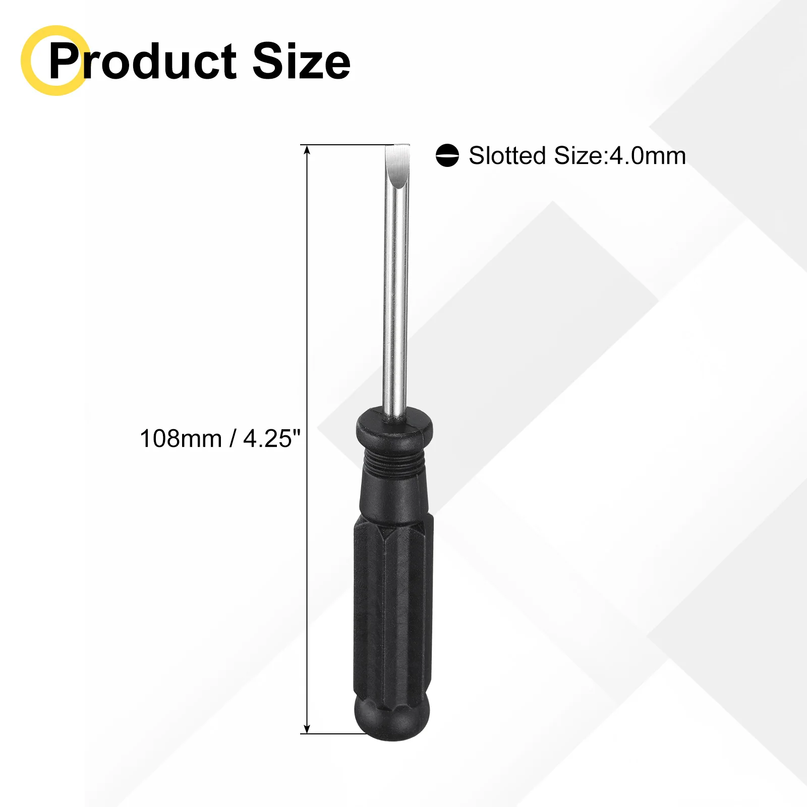 

Мини отвертка UXCELL высокоуглеродистая сталь 2/2.5/3/4/5 мм