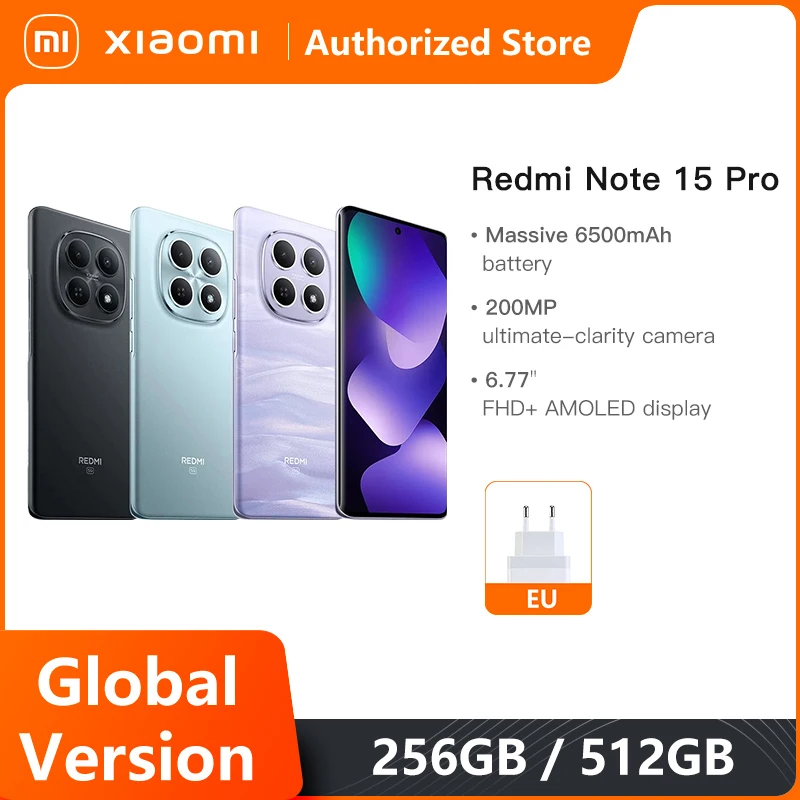 Смартфон Xiaomi Redmi Note 15 Pro, 8/256ГБ, 12/256ГБ, 12/512ГБ, global