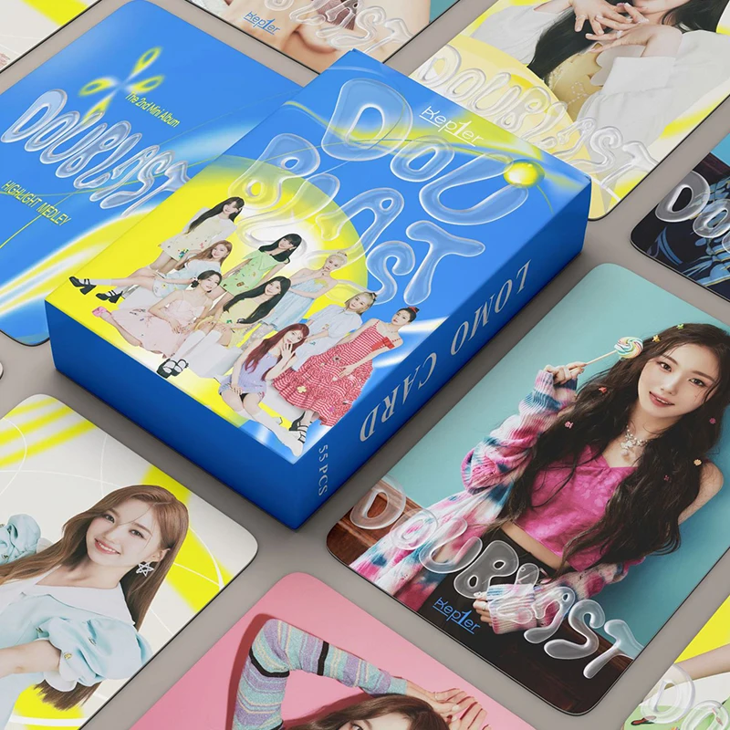 

55Pcs/set Kep1er New Album DOUBLAST Lomo Card HD Photo Print Cards Pictures for Fans Gift Collected