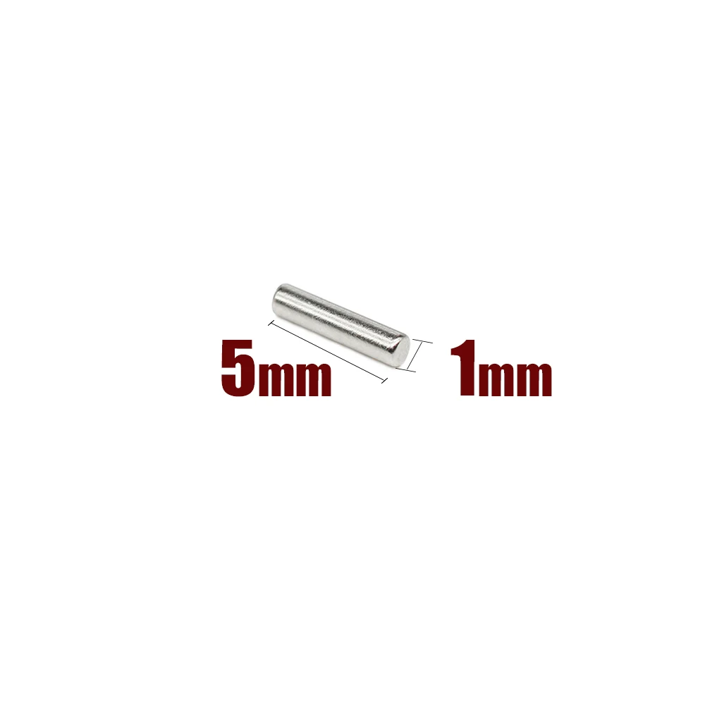 

5-100PCS 1x5mm Super Strong Neodymium Magnet NdFeB Strong Magnetic Small Round Rare Earth N35 Magnet Search Magnet 1*5mm
