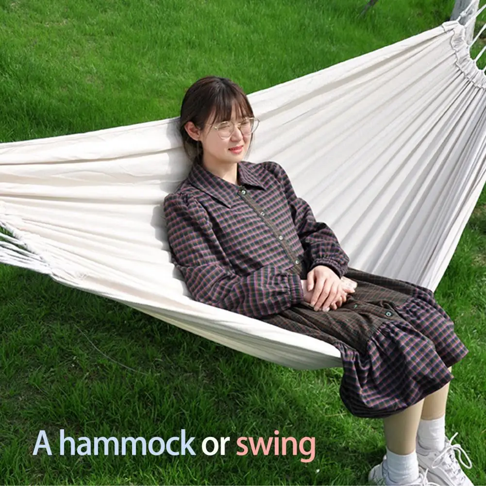 

Camping Hammock 1-2 People Travel Beach Portable Foldable Rest Hanging Bed Chair Home Garden Pool Swing Outdoor Hammock