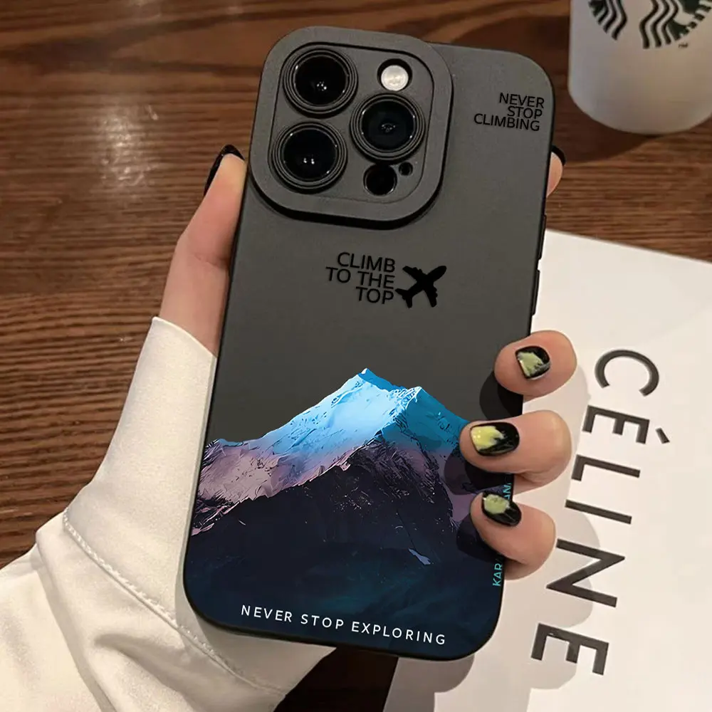 Роскошный чехол для телефона Mountain Peak Aircraft North Oppo Realme 11 10 9 9i 8 8I 7 C55 C53 C30 C35 C33 C31 C21 C11 Pro