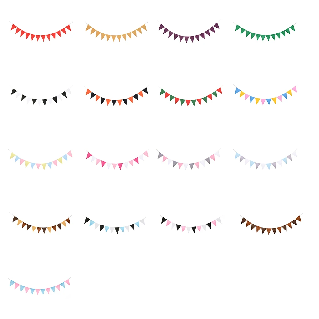 

Easy Installation And Wide Application Bunting Banner For Versatile Party Decoration Lovely Colours black pink white