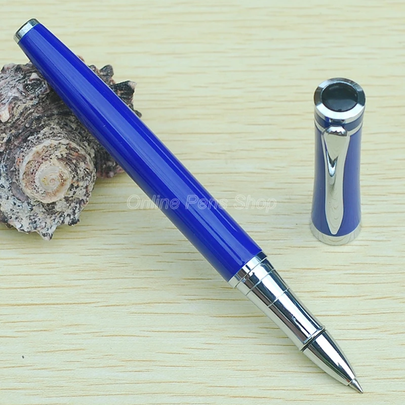Baoer Синяя и серебристая ручка-роллер из нержавеющей стали Профессиональная ручка