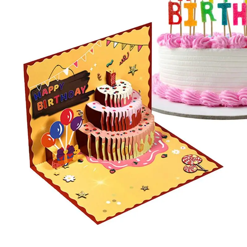 

Birthday Cards Handmade 3D Up Greeting Cards Birthday Cards For Friends And Colleagues Birthday Party Supplies