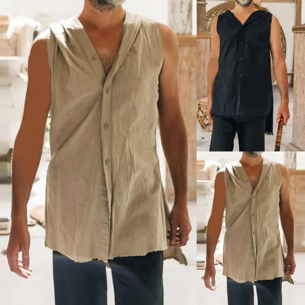 

2021 new Men Tank Tops Muscle Hooded Shirt Vest Solid Sleeveless Hooded Tank Tops Gym Clothing Bodybuilding Stringer Hoodie
