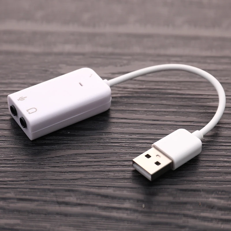 

3D Внешний USB аудио адаптер, USB звуковая карта, виртуальный 7,1 USB к разъему 3,5 мм, наушники, микрофон, звуковая карта для ноутбука, ноутбука, ПК