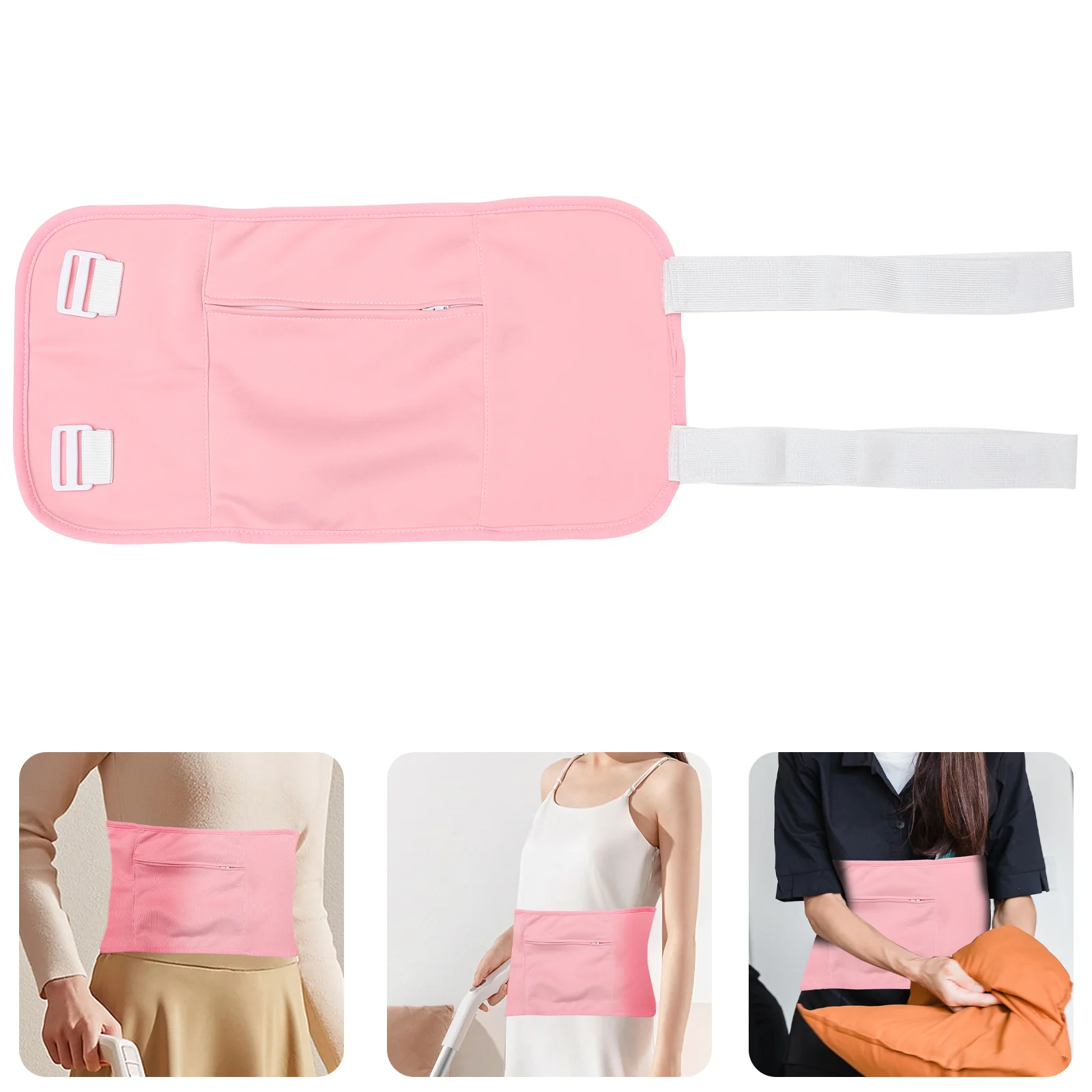 

Portable Sleep Help Fitness Relax Assist Convenient Castor Oil Belt Comfortable Reusable Useful Pink Wrapping Paper