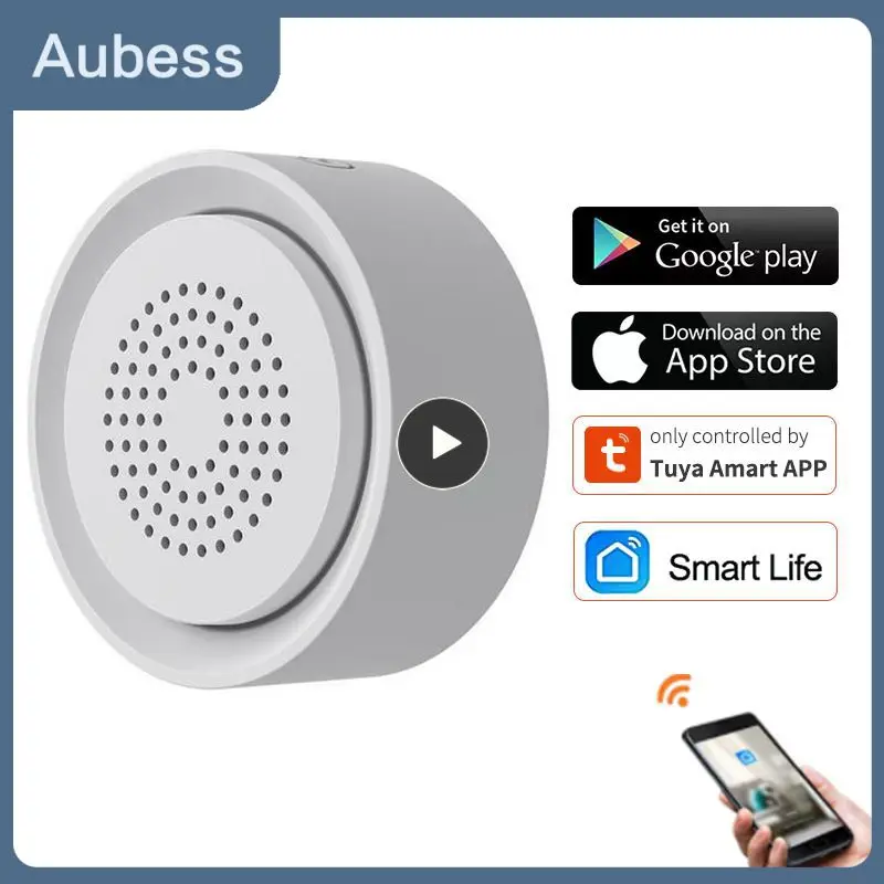 

Sound And Light Alarm Intelligent Monitoring Tuya Smart Temperature And Humidity Sensor App Remote Wifi 3 In 1 Smart Life