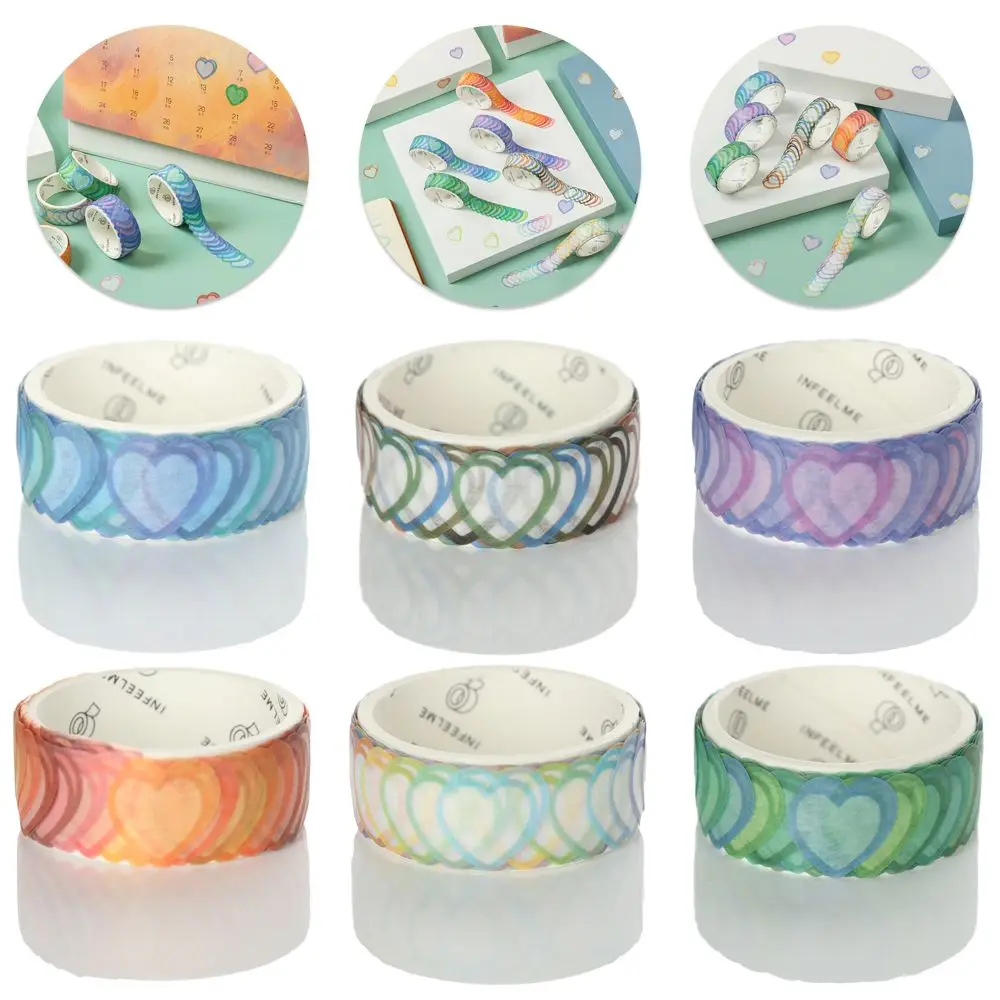 

Journal Dreamnet Photo Decor DIY Sticker Scrapbooking Loving Heart Tape Sticky Paper Adhesive Tape