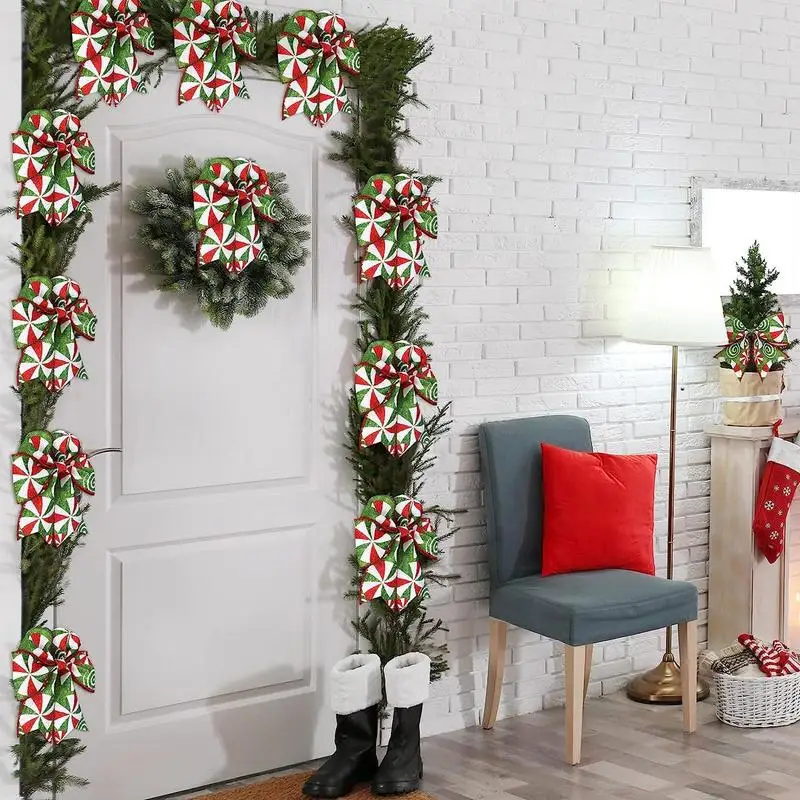 

Roll Craft Ribbon Imitation Hemp Ribbon Wire Wire Edge Linen Ribbon Christmas Decoration Red And Green Snowflake Plaid Ribbon