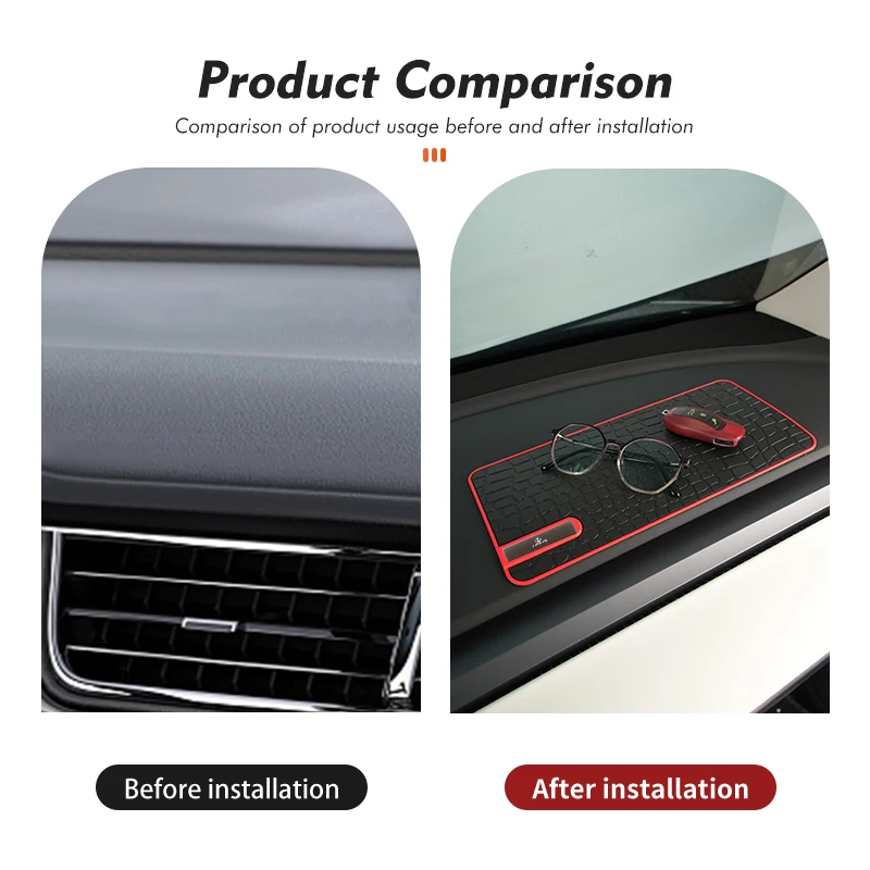 Противоскользящий коврик для телефона на приборную панель автомобиля с