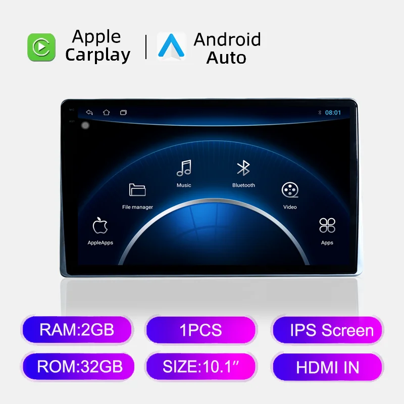 

10,1-дюймовый HD-монитор 1280*800 На Android 13 Для Подголовника Автомобиля