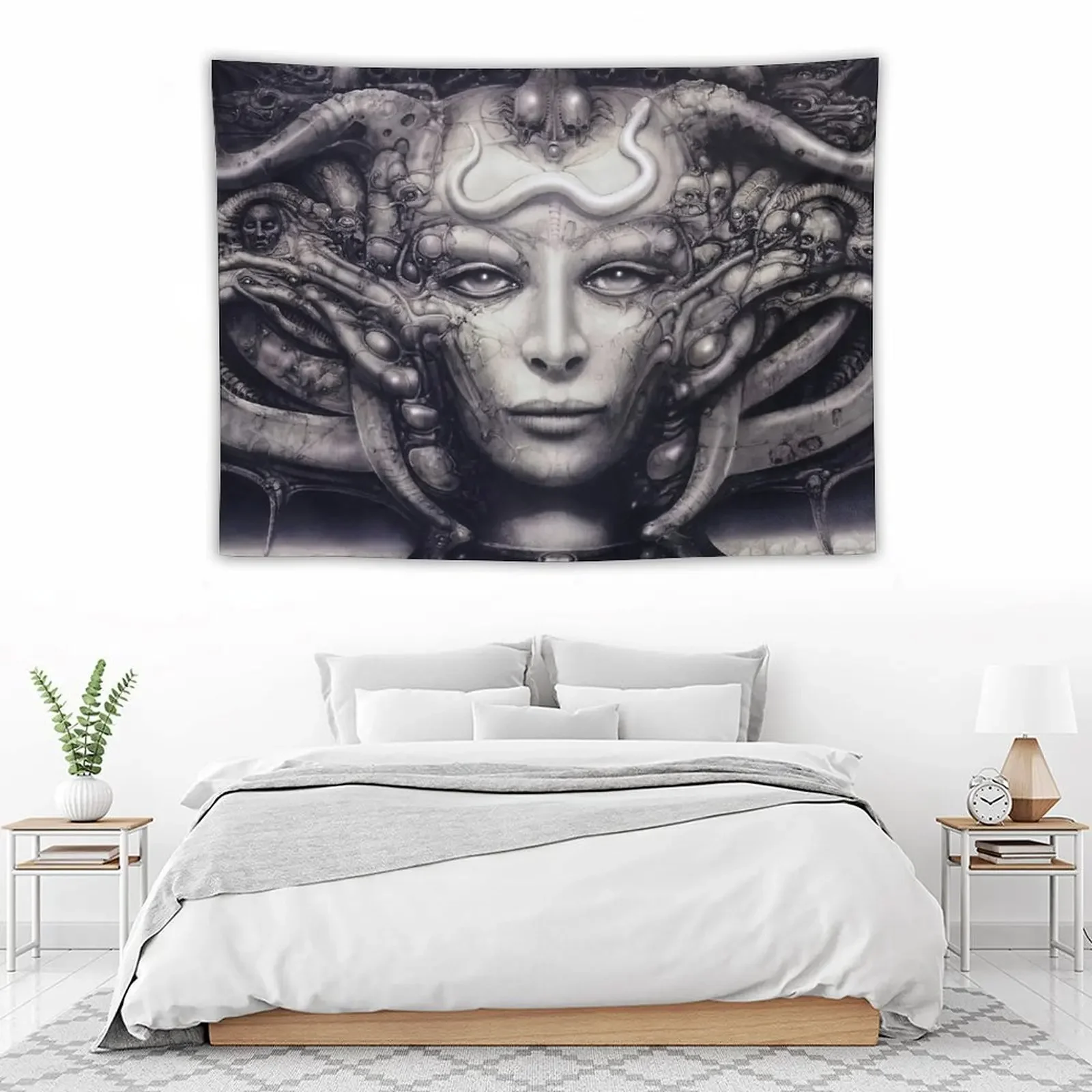 hans ruedi giger surrealism art Гобелен Гриб Забавный гобелен