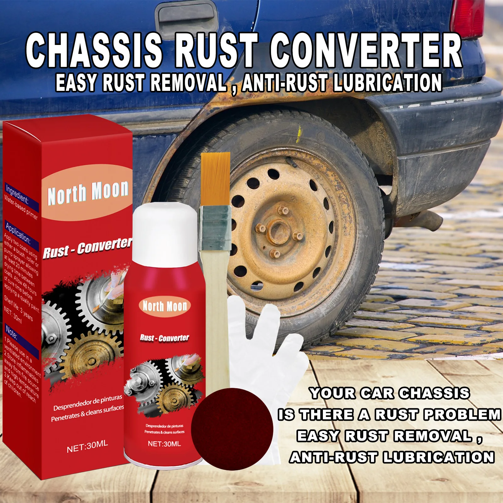 

Бесплатная доставка, средство для удаления ржавчины автомобиля с кисточкой, средство для преобразования ржавчины, металлический болт с защ...