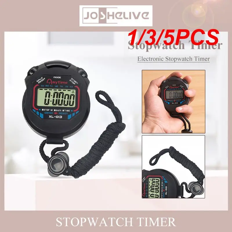 

1/3/5 шт. Новый Классический водонепроницаемый цифровой профессиональный ручной ЖК-дисплей ручной спортивный секундомер таймер секундомер со шнурком таймеры