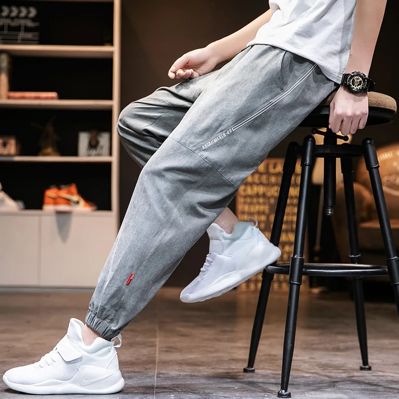 

Повседневные брюки, мужские свободные спортивные комбинезоны с пуговицами, мужские брюки, весна и лето 2022, новые брюки