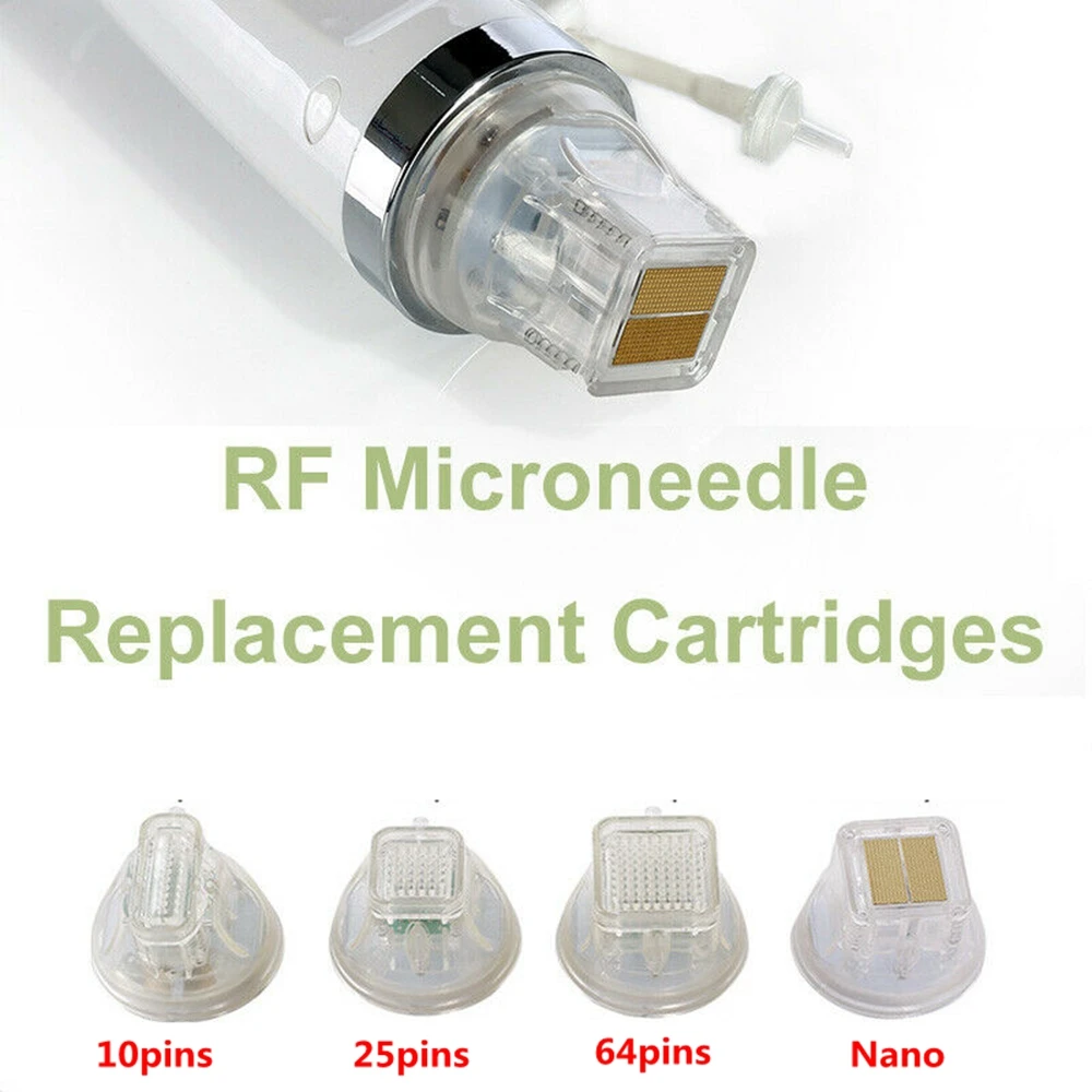 

1pcs Insulated Microneedle RF Machine Needles 10 Needles, 25 Pins, 64 Pins, Nano Fractional RF Microneedle Skin Beauty Machine