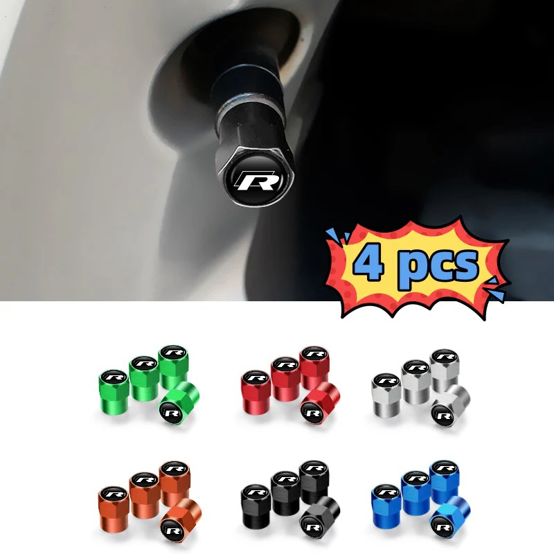 4 шт. алюминиевые эмблемы на колесах для Volkswagen mk6 CC B5 B6 B7 Golf 5 6 7 Scirocco Sagitar Magotan