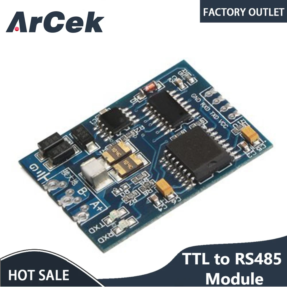 

TTL to RS485 Module RS485 Signal Converter 3V 5.5V Isolated Single Chip Serial Port UART Industrial Grade Module