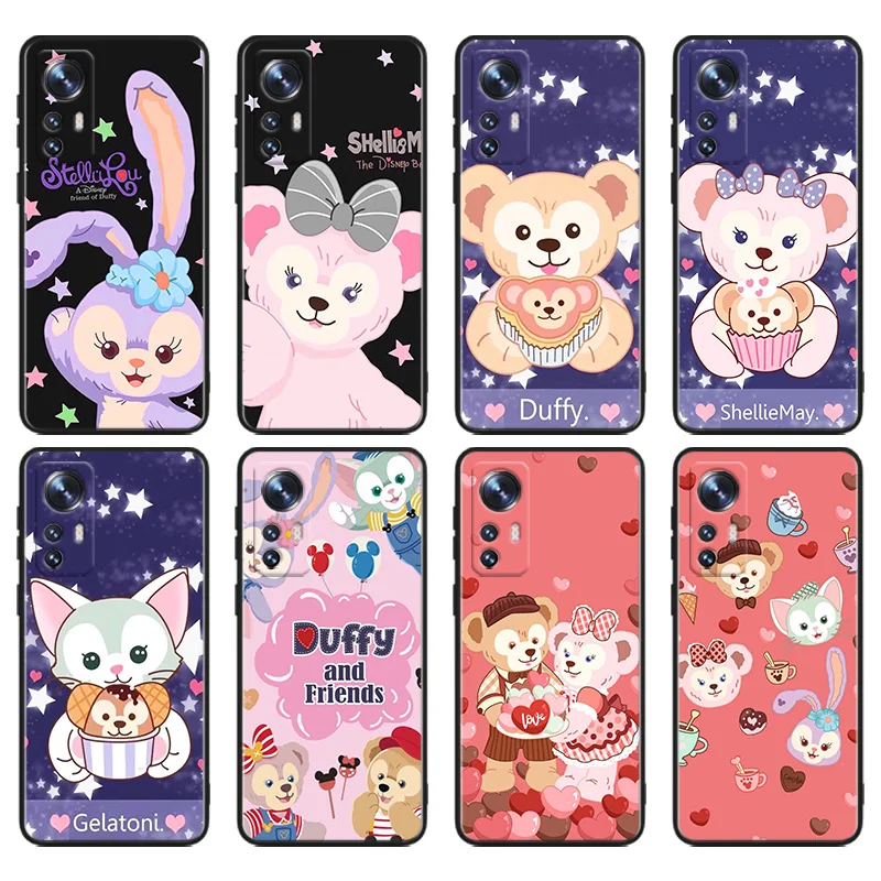 

Duffy Bear Phone Case For Xiaomi Mi 12T 12S 12X 11i 11X 11T 11 10T 10S Ultra Pro Lite Black Soft Cover