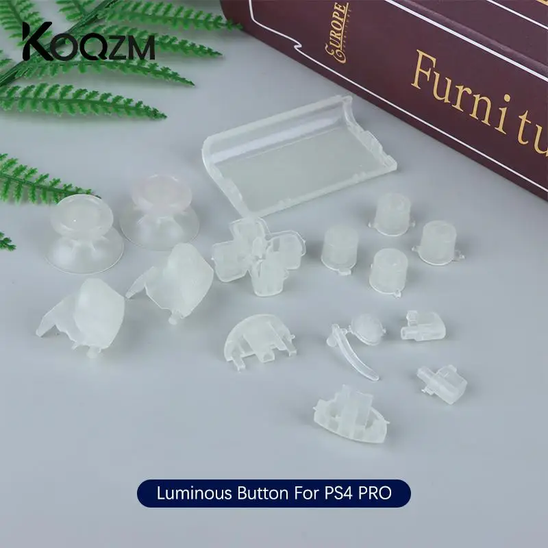 

1 Set Luminous Button Key AB Key Cross Key D-pad For PS4 PRO Replacement Parts Game Console Accessories