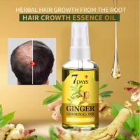 7days male and female ginger hair growth spray natural anti hair loss products rapid growth essence to prevent hair