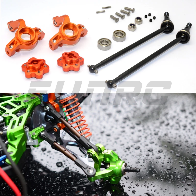 

GPM AXIAL 1/10 YETI ROCK RACER 90026 Багги альпинистский автомобиль из алюминиевого сплава утолщенный передний рулевой стакан + адаптер + CVD