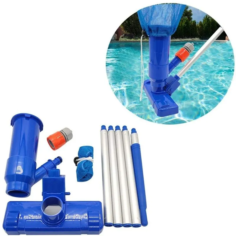 

Swimming Pool Suction Head Jet Vacuum Brush with Bottom Brush Swimming Pool Cleaning Tool (European)
