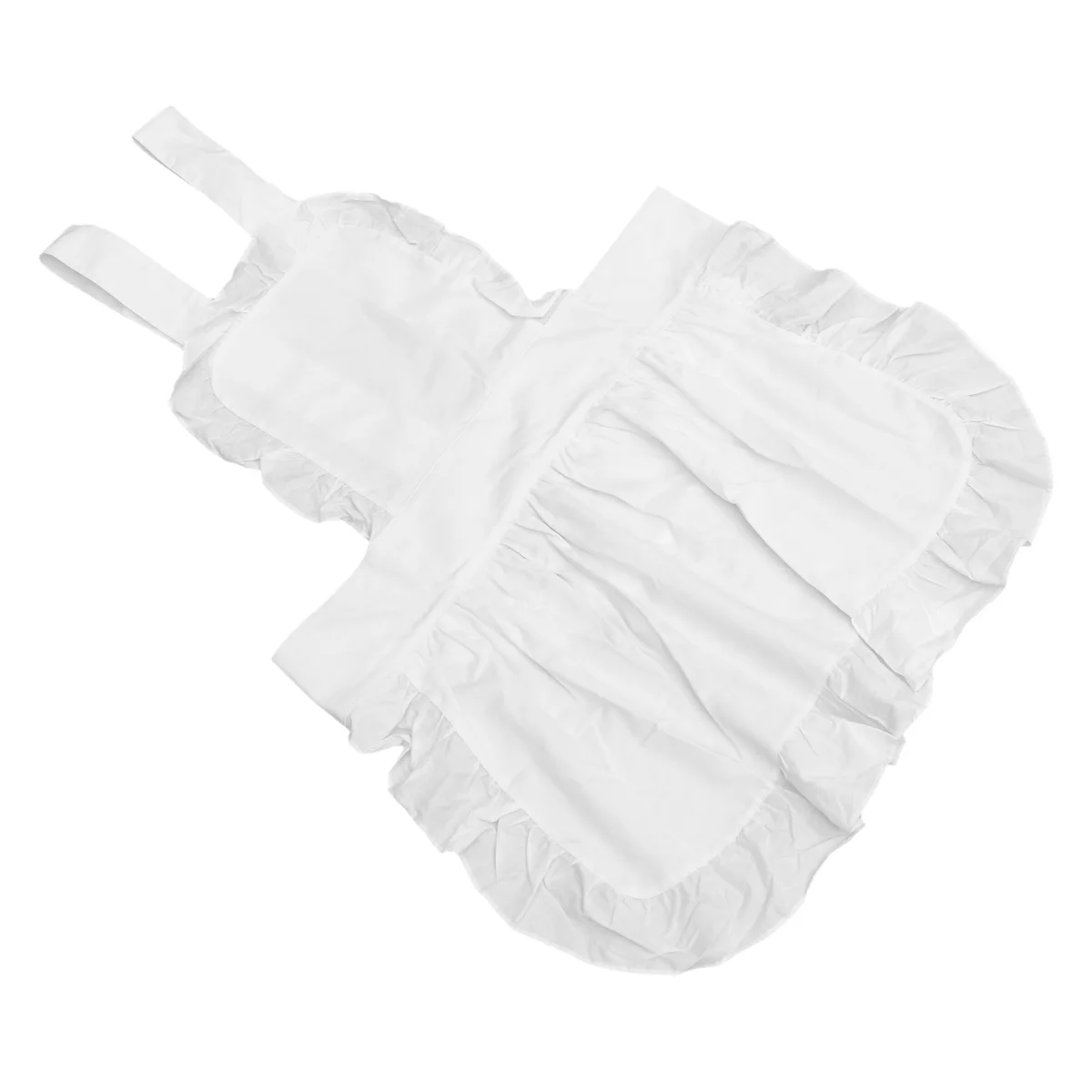 

Apron Aprons Cotton Cleaning Women Maid Waitress Pockets Kitchen Vintage White Smock Cooking Costume Chef Housework Baking