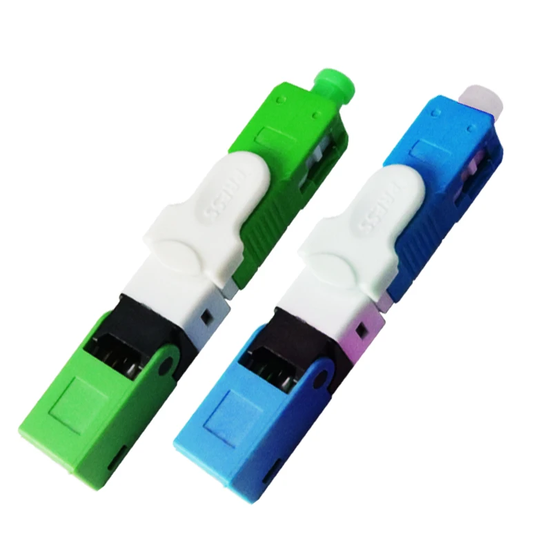 OPTFOCUS SC APC UPC Fiber Connector ESC250D Fiber Fast Connector FTTH Tools 200pcs Quickly Conector Free Shipping