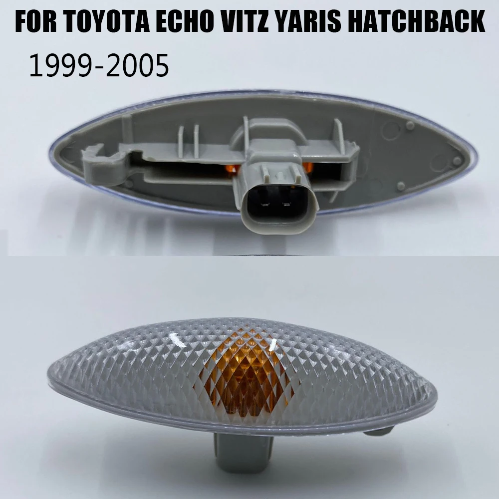 

Car Side Marker Light Fender Light LED Repeater Lamp Indicator fits for TOYOTA Echo Vitz Yaris Hatchback 1999-2005 81730-0D010