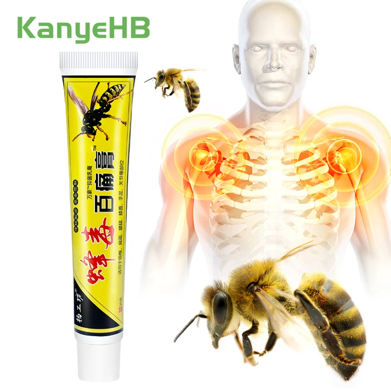 

1pcs Bee Venom Chinese Herbal Medical Cream Shoulder Cervical Spine Pain Bone Pain Arthritis Rheumatoid Analgesic Ointment S047