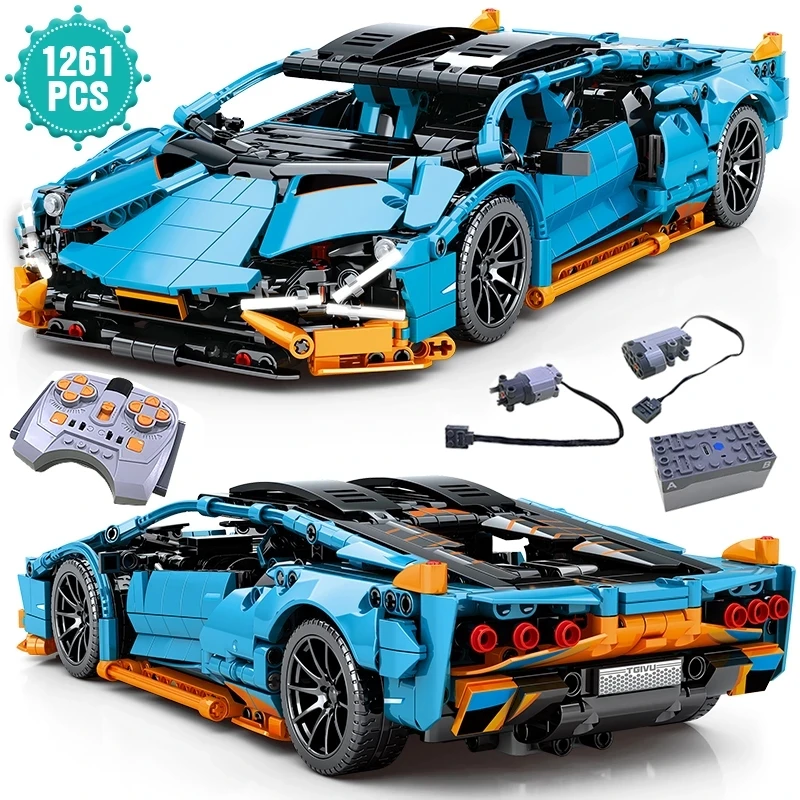 

Technical Expert Famous Sports Car Building Blocks Racing Speed Vehicle Model Bricks Assembly Toys Gift For Children Boys