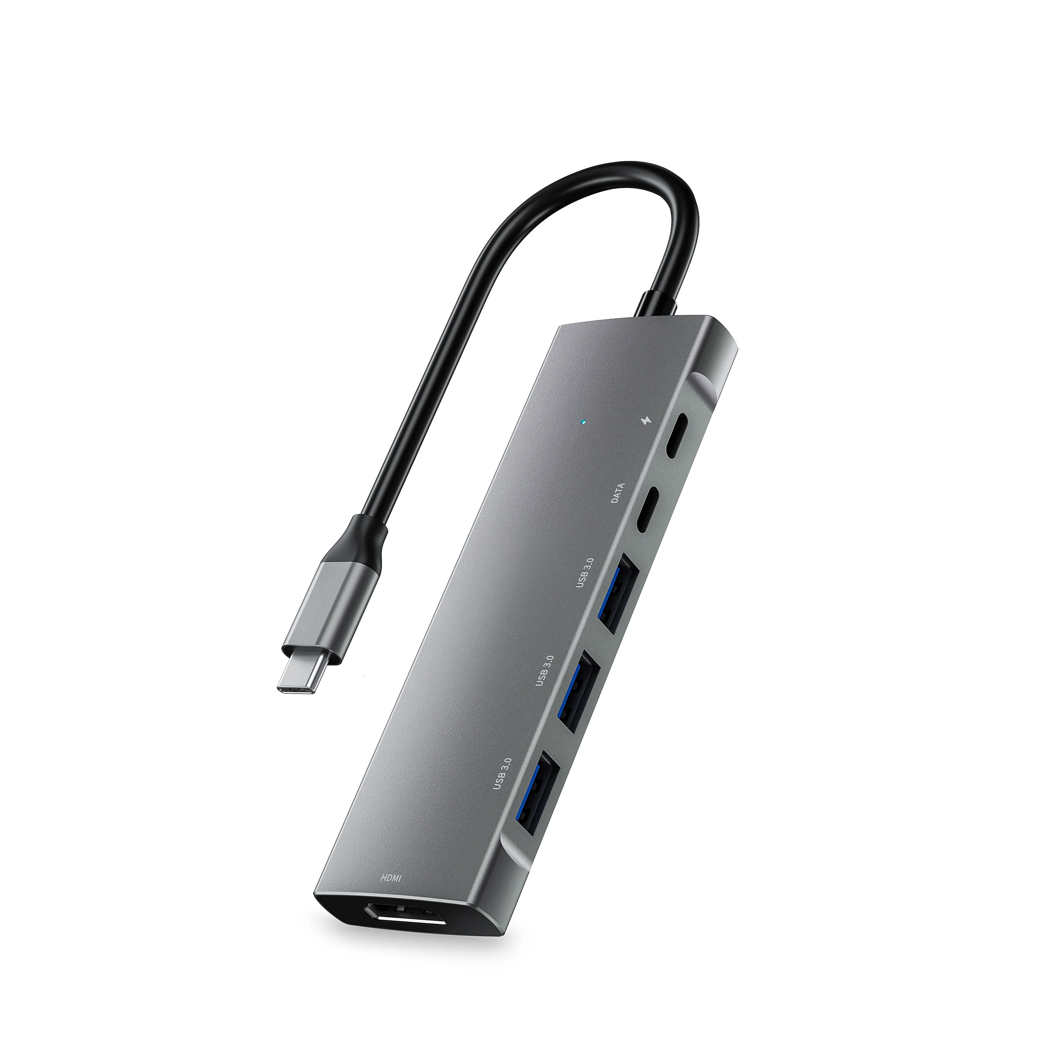 9 в 1 USB C HUB Type адаптер с HDMI MicroSD/SD кардридером для MacBook Pro/MacBook Air/Dell/HP/Lenovo (Thunderbolt 3)