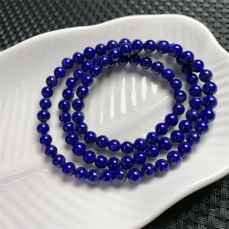 5 9 мм натуральный лазурит тройной круг браслет модный драгоценный камень