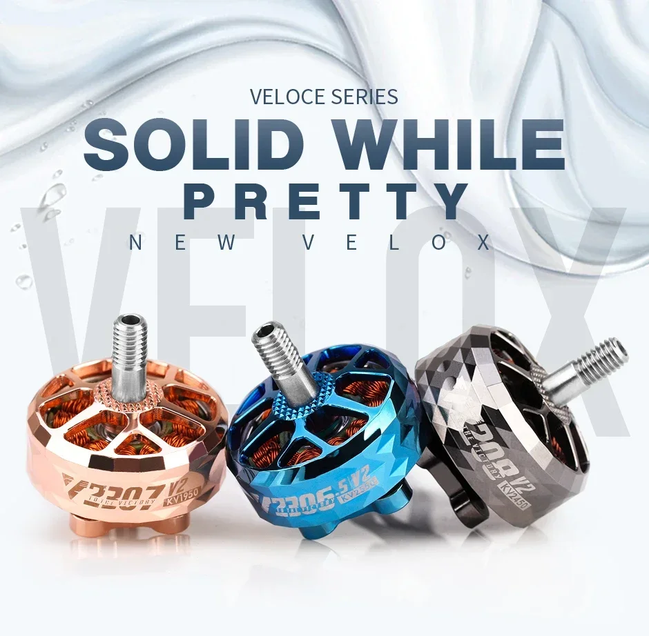 Фотоаппарат T-MOTOR VELOX V2207.5 V2 2550KV 4S 1950KV 1750KV 6S бесщеточный мотор для радиоуправляемых