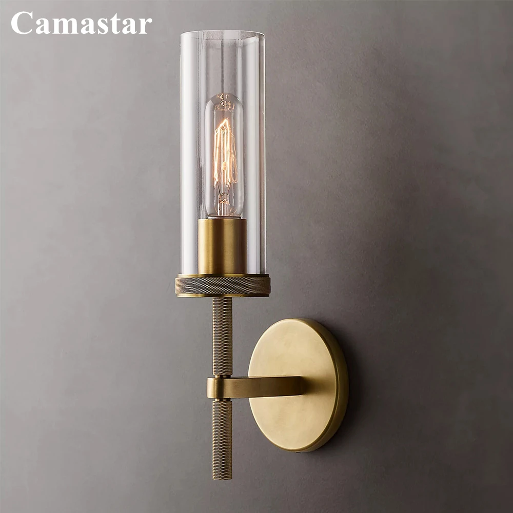 Ламбет накатанный светодиодный Современный цилиндрический стеклянный