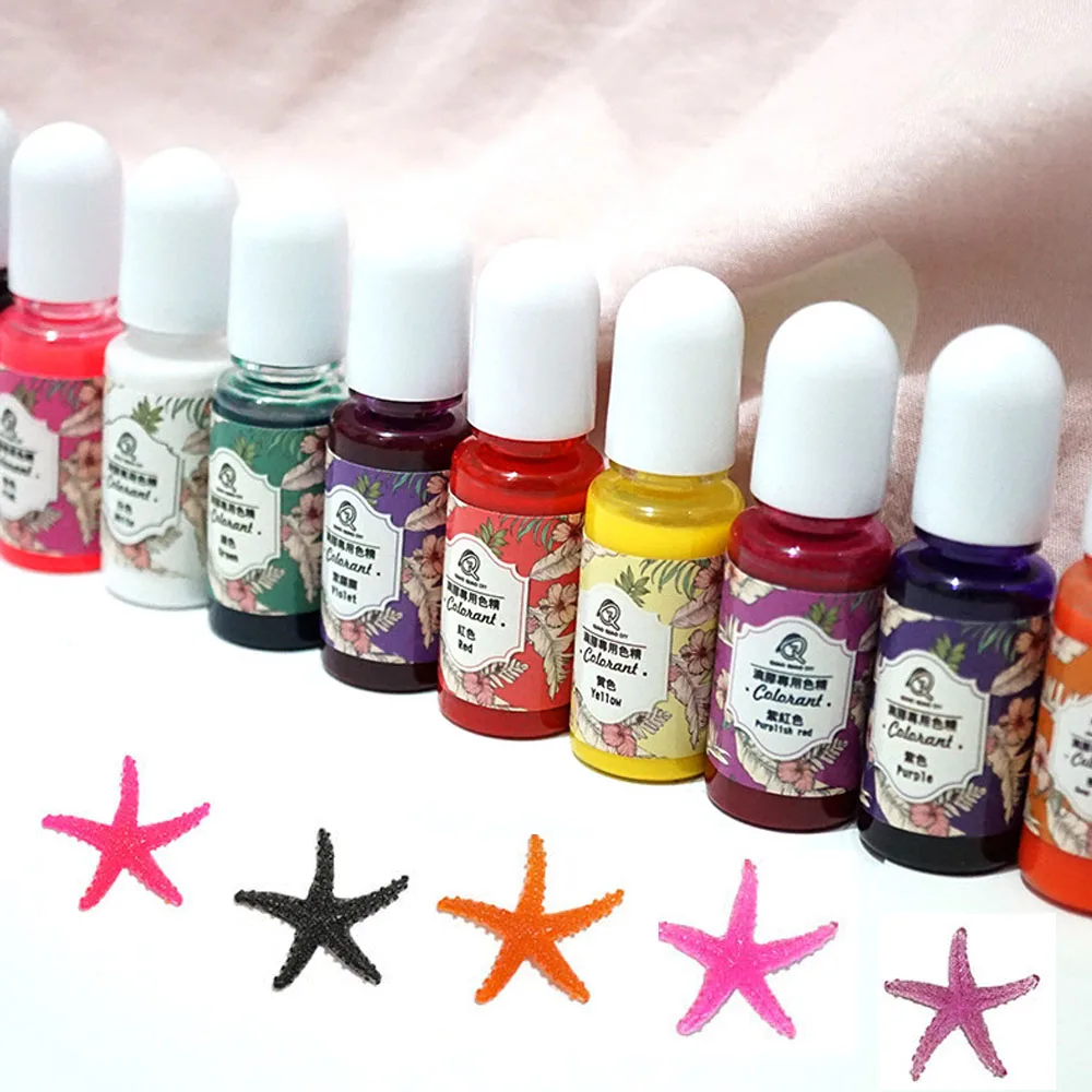 Искусственный пигмент для рукоделия Кристальный однотонный точный жидкий